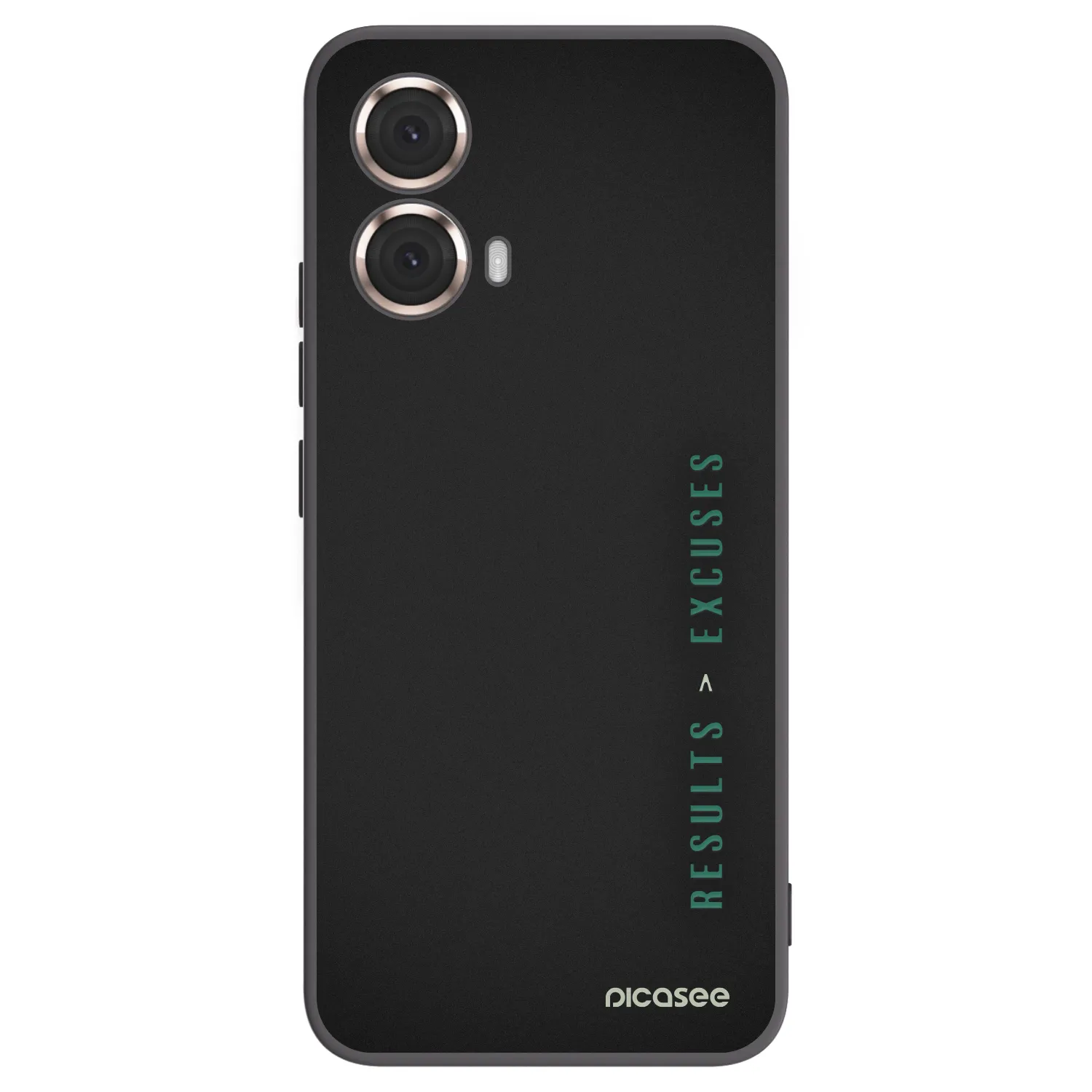 Picasee crna silikonska maskica za Motorola Moto G85 - Results x Excuses
