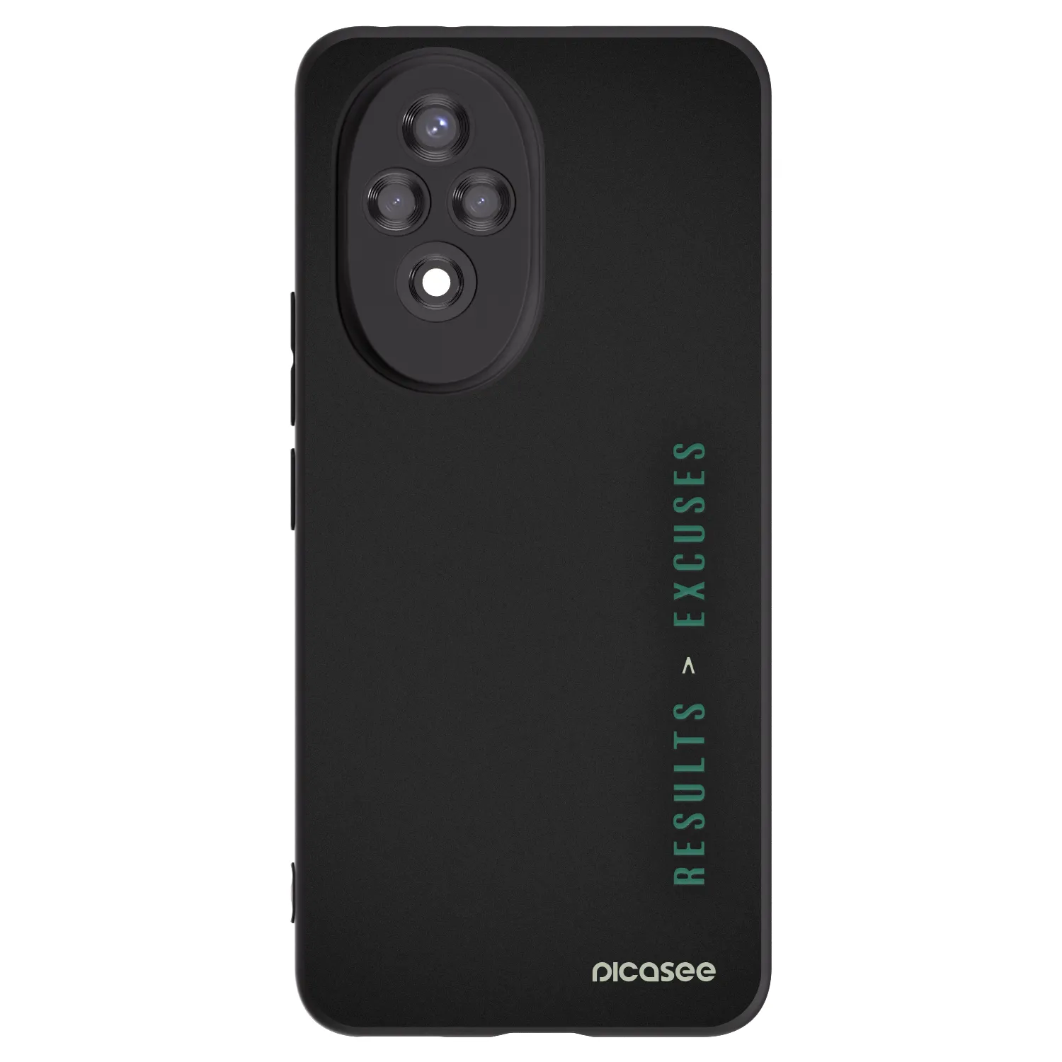 Picasee crna silikonska maskica za Honor 200 Pro 5G - Results x Excuses