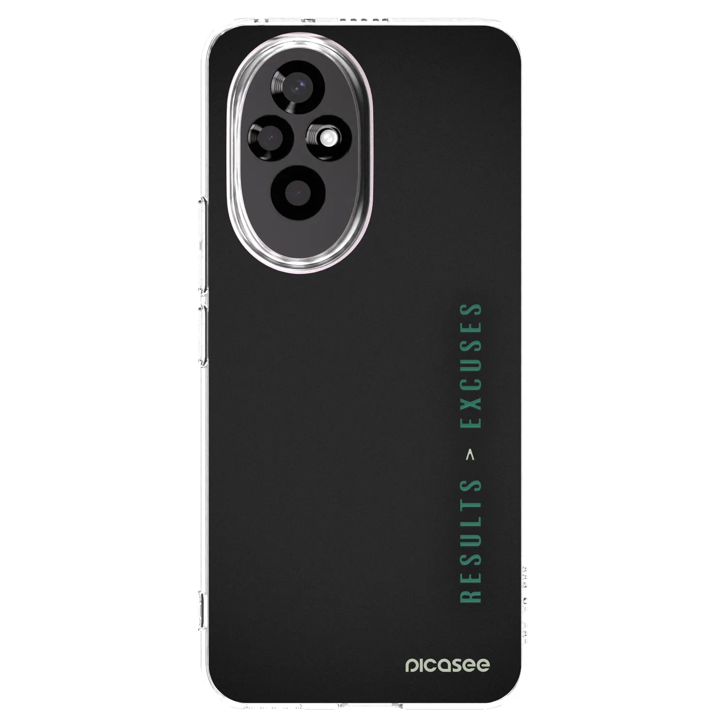 Picasee silikonska prozirna maskica za Honor 200 Pro 5G - Results x Excuses