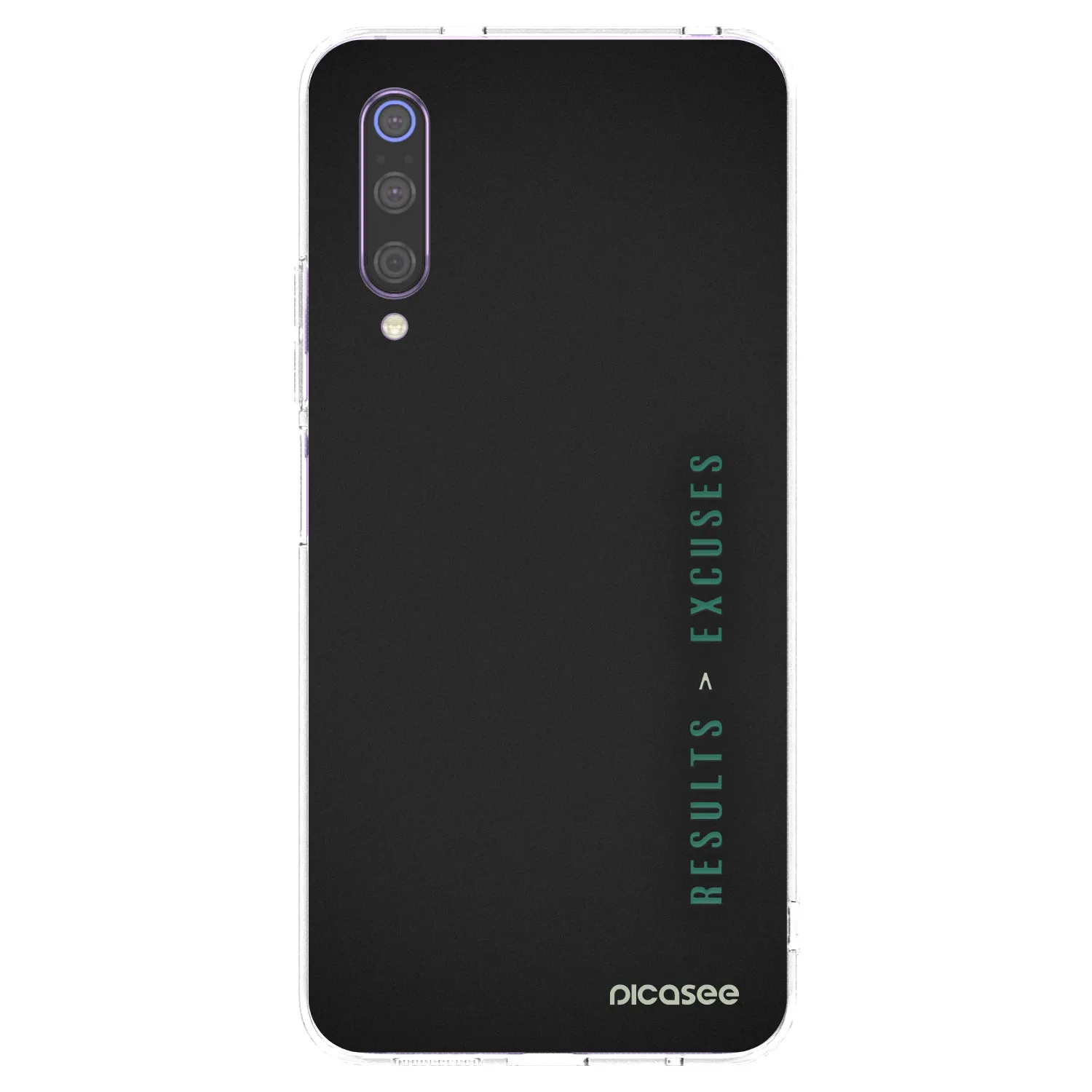 Picasee silikonska prozirna maskica za Xiaomi Mi 9 - Results x Excuses