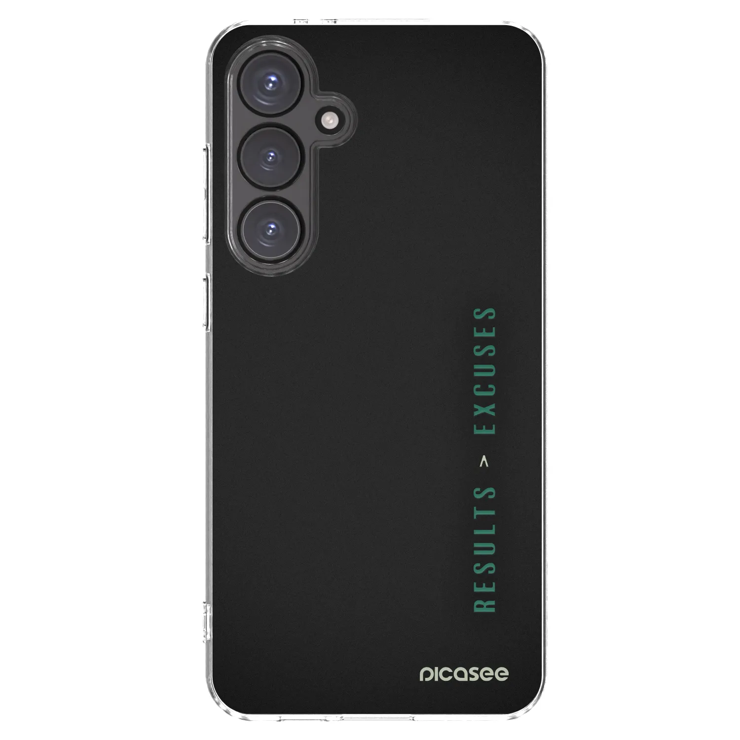 Picasee silikonska prozirna maskica za Samsung Galaxy S24 FE S721B - Results x Excuses