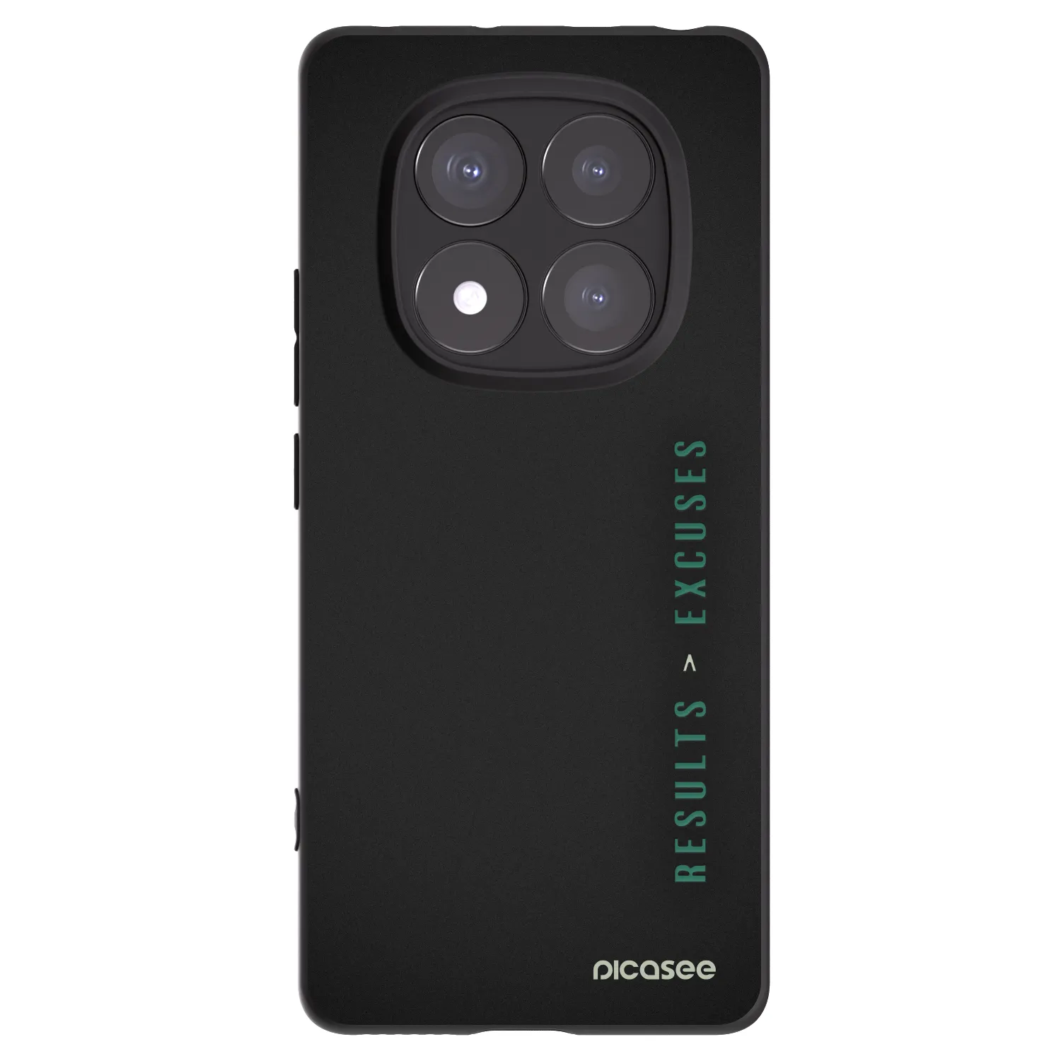 Picasee crna silikonska maskica za Xiaomi Redmi Note 14 Pro 5G - Results x Excuses