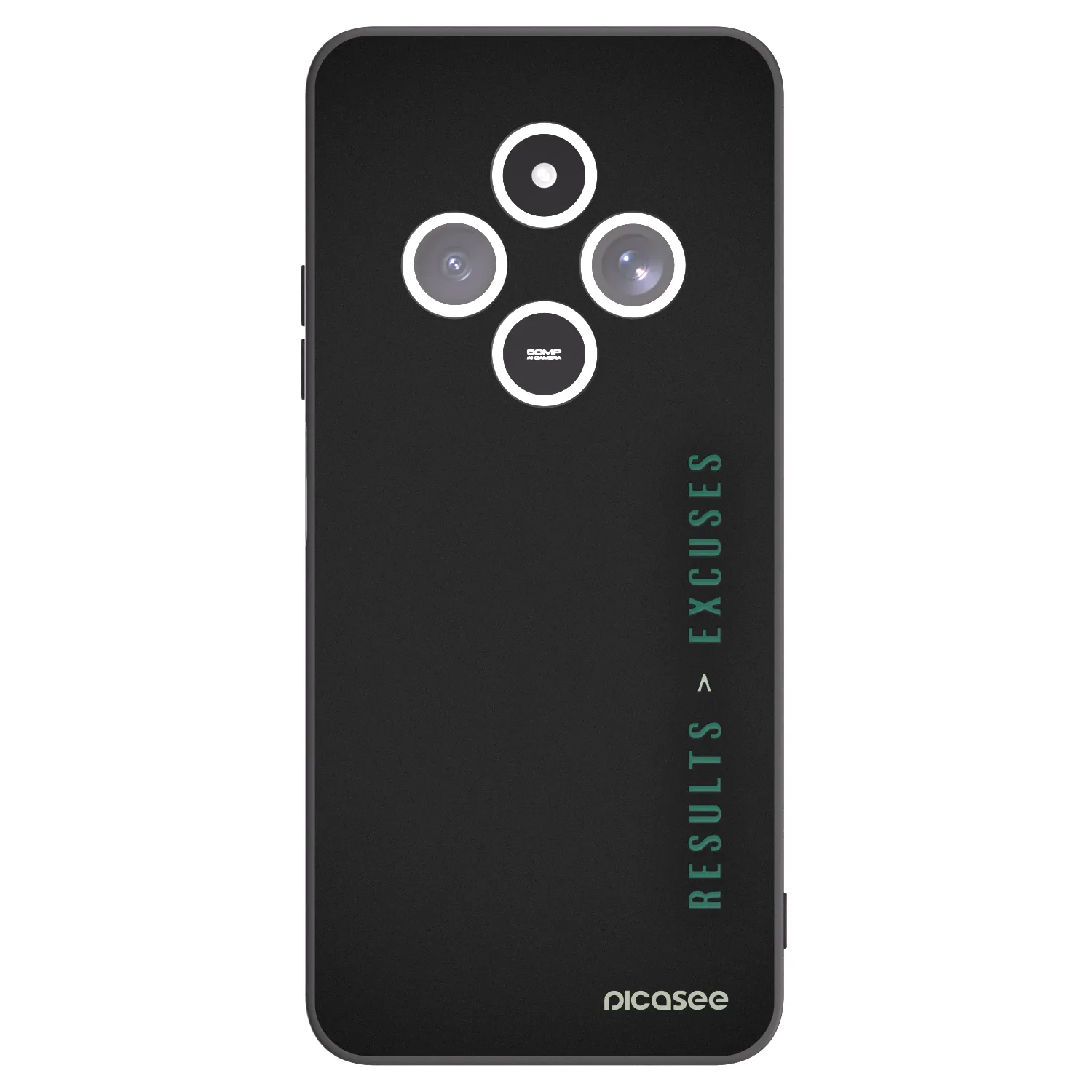 Picasee crna silikonska maskica za Xiaomi Redmi 14C - Results x Excuses