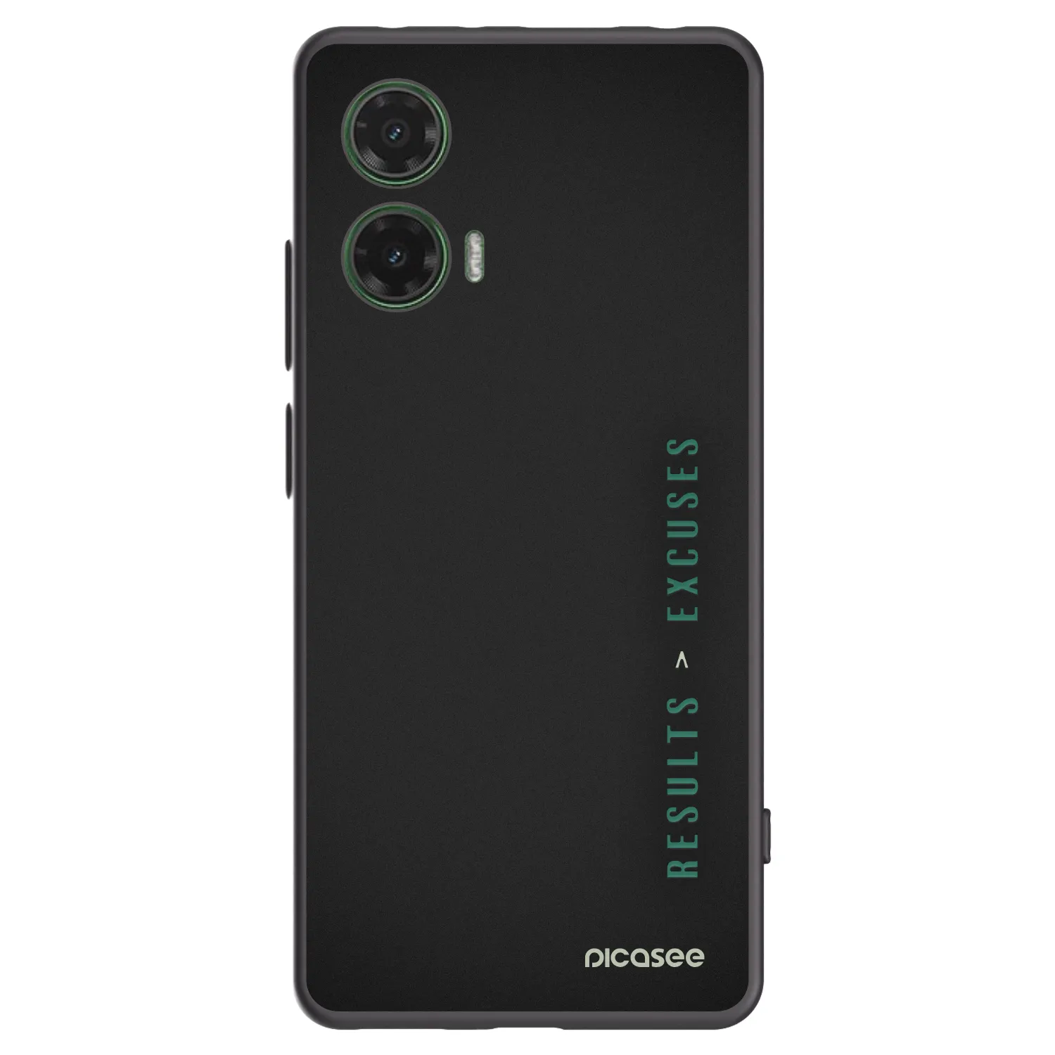 Picasee crna silikonska maskica za Motorola Moto G35 5G - Results x Excuses
