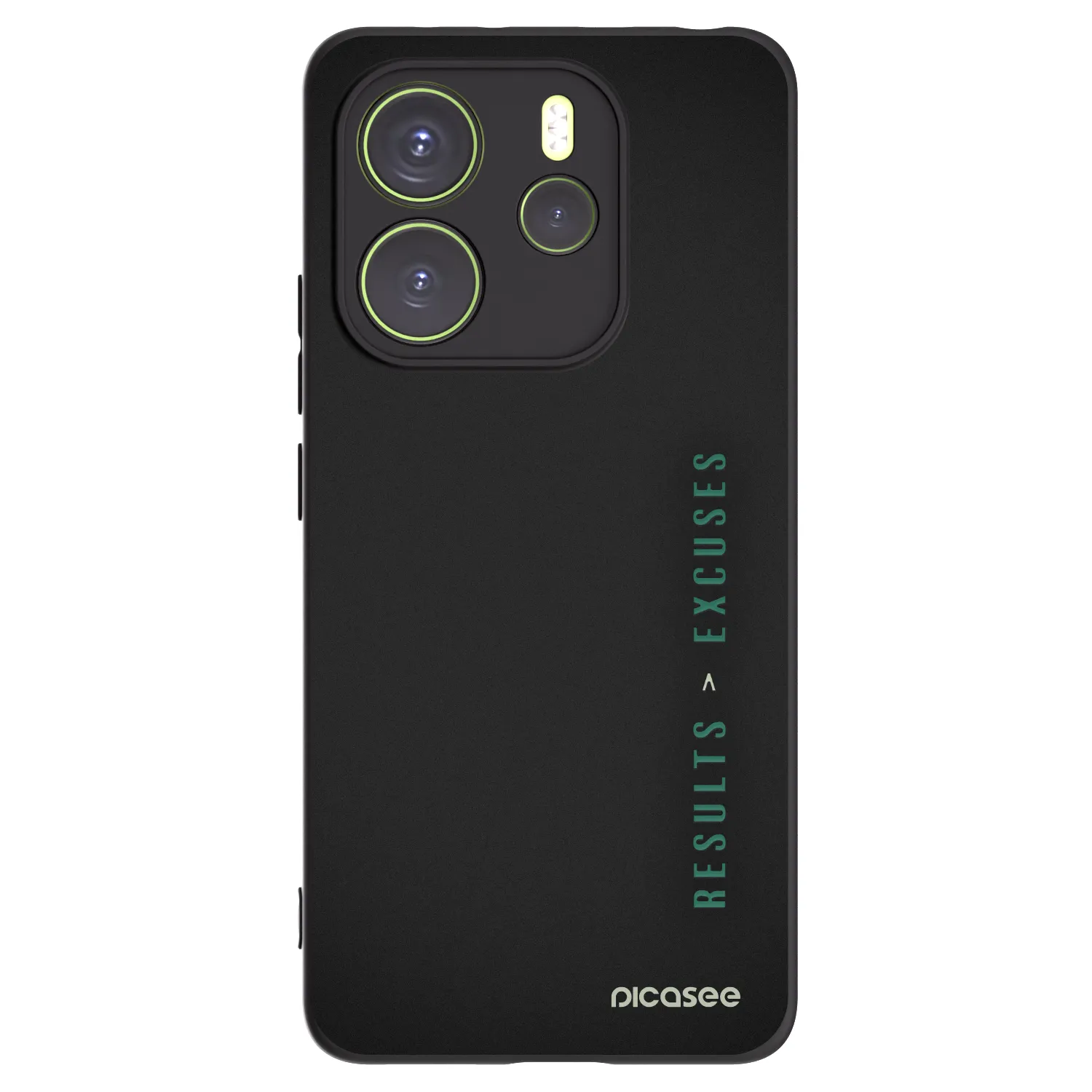 Picasee crna silikonska maskica za Xiaomi Redmi Note 14 4G - Results x Excuses