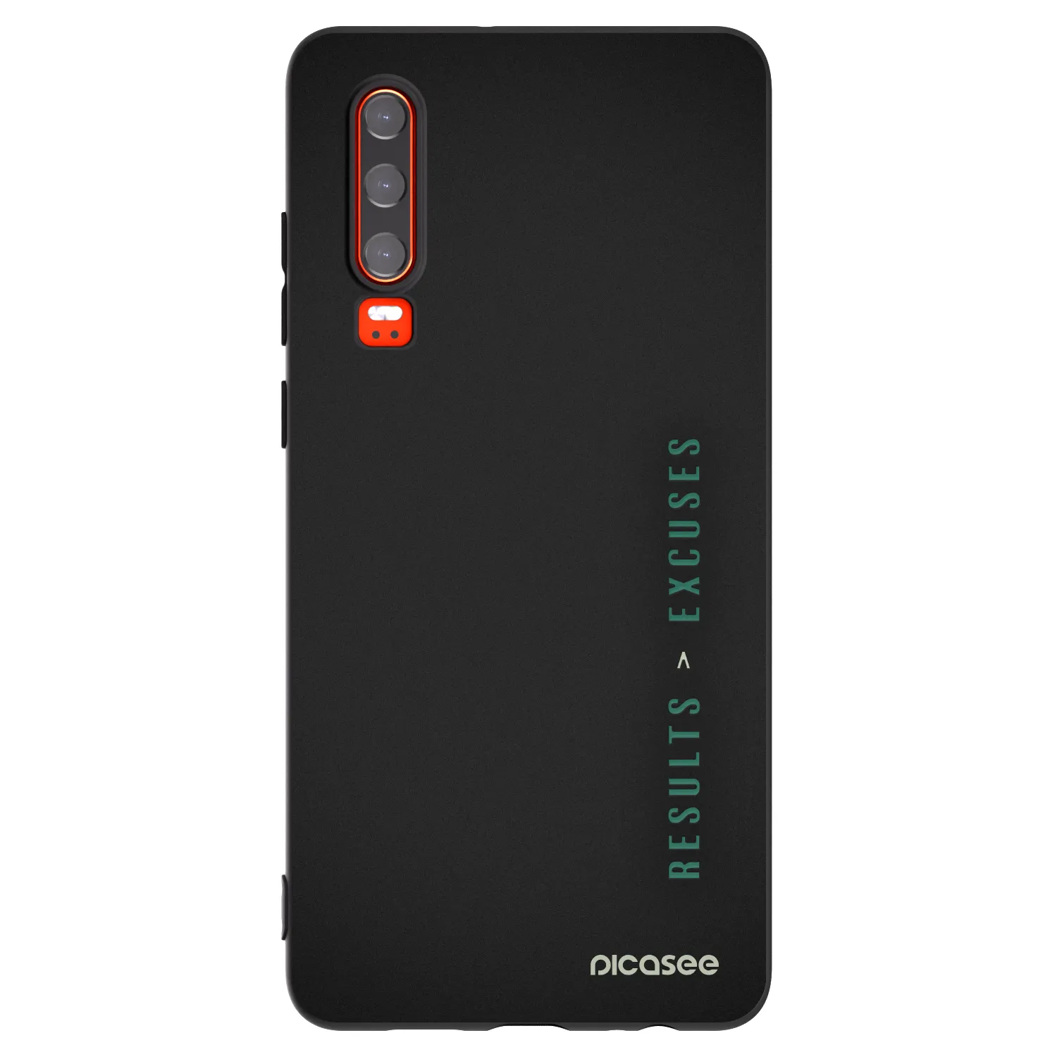 Picasee crna silikonska maskica za Huawei P30 - Results x Excuses