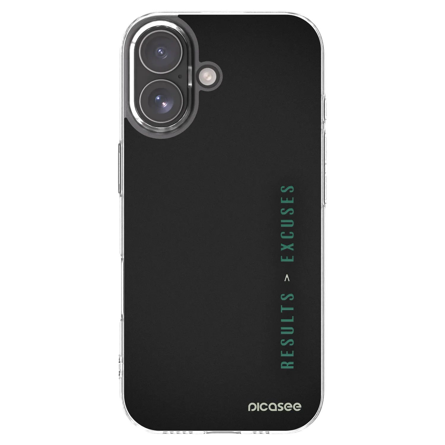 Picasee silikonska prozirna maskica za Apple iPhone 17 - Results x Excuses