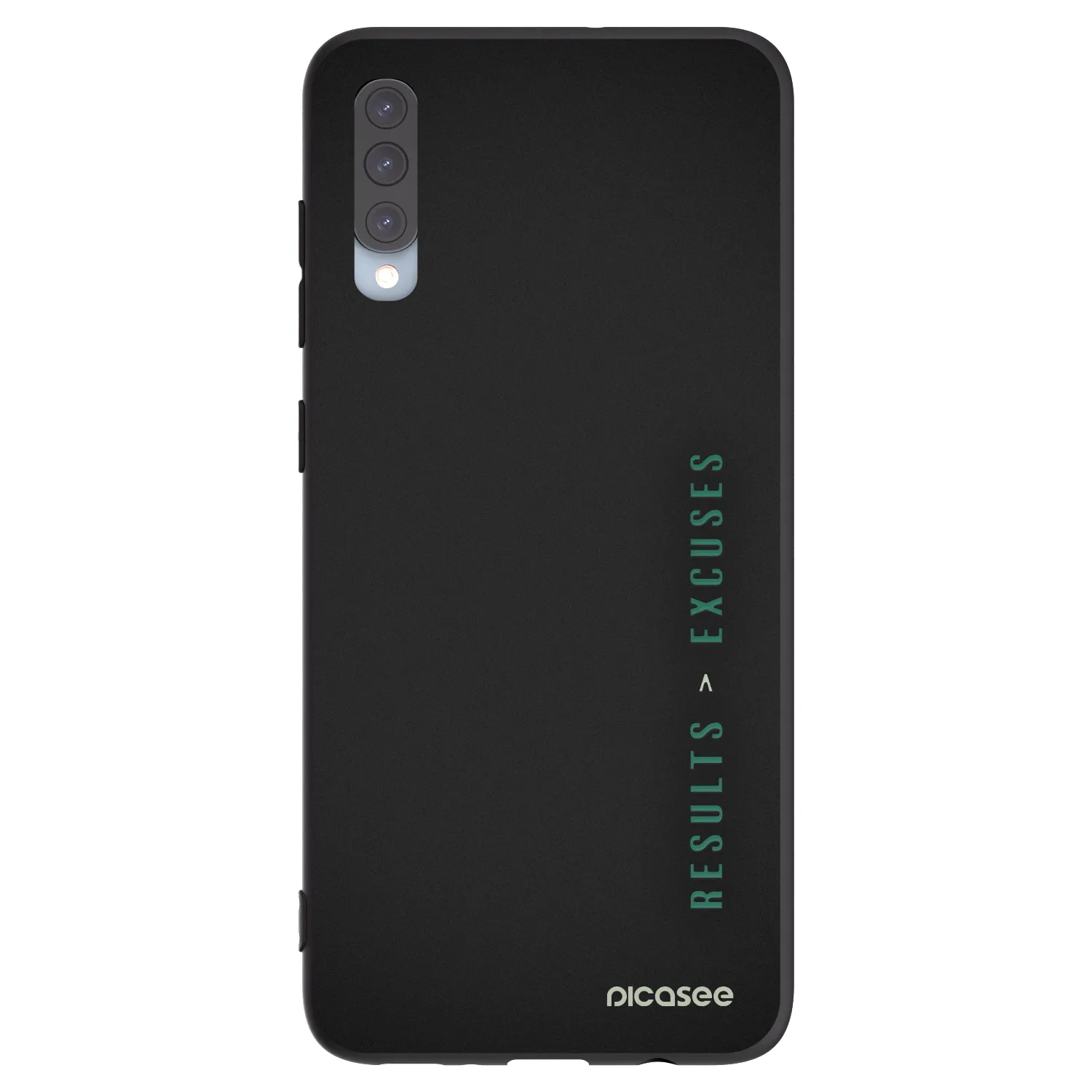 Picasee crna silikonska maskica za Samsung Galaxy A70 A705F - Results x Excuses