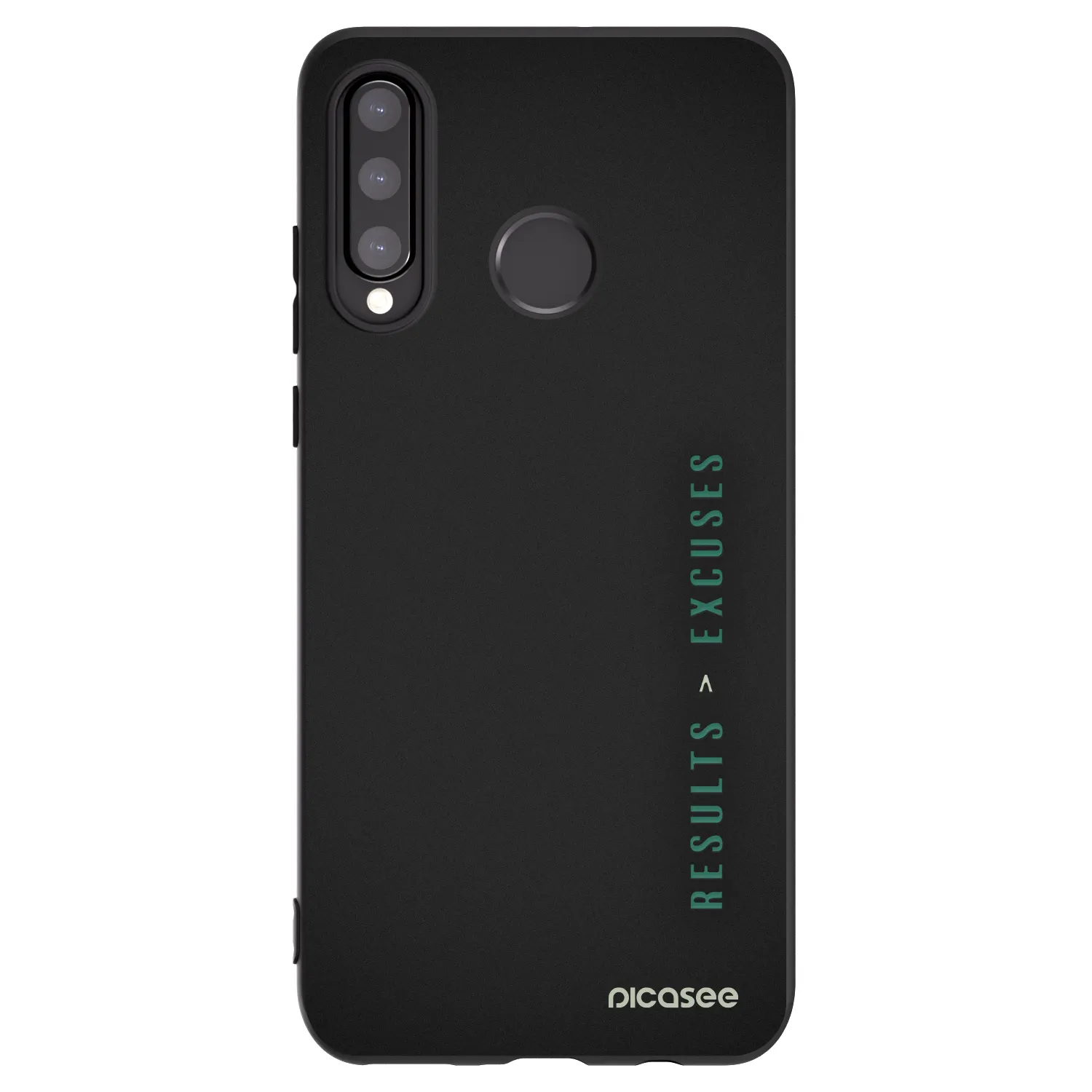 Picasee crna silikonska maskica za Huawei P30 Lite - Results x Excuses