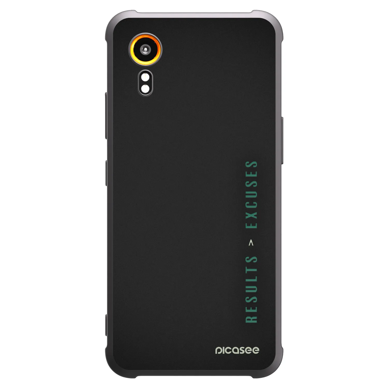Picasee crna silikonska maskica za Samsung Galaxy Xcover 7 - Results x Excuses