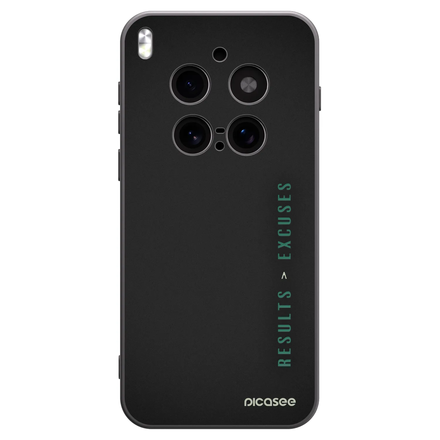 Picasee crna silikonska maskica za Vivo X300 Pro - Results x Excuses