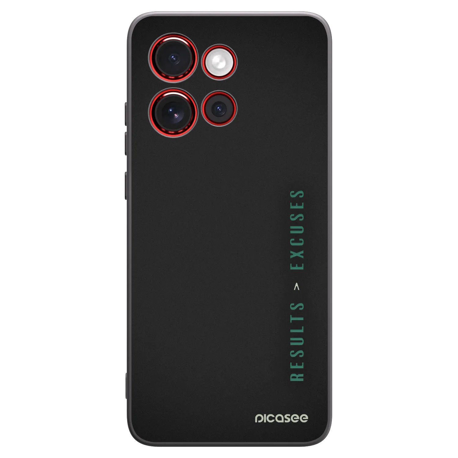 Picasee crna silikonska maskica za Motorola Edge 60 Neo 5G - Results x Excuses