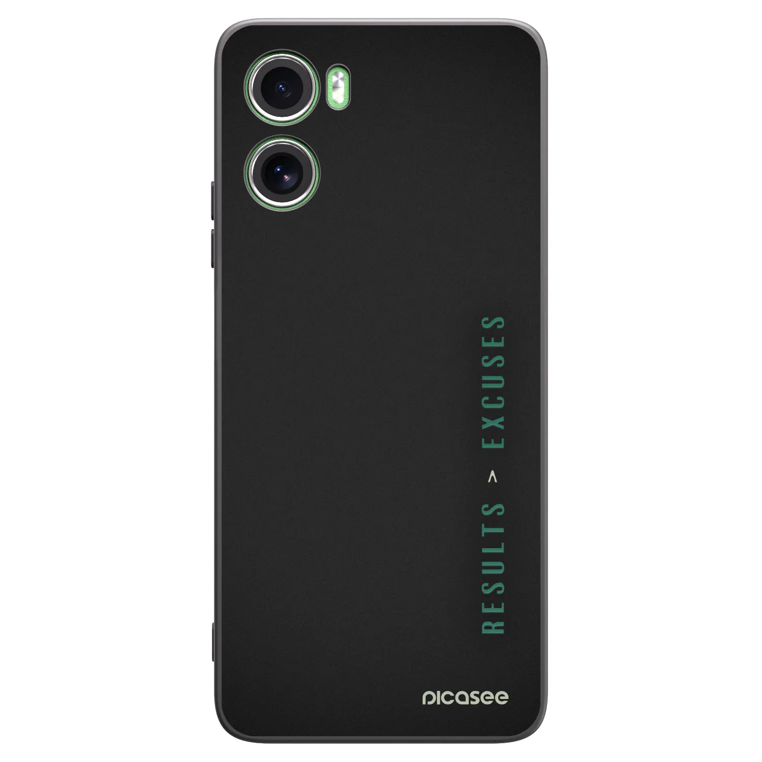 Picasee crna silikonska maskica za Motorola Moto G06 - Results x Excuses
