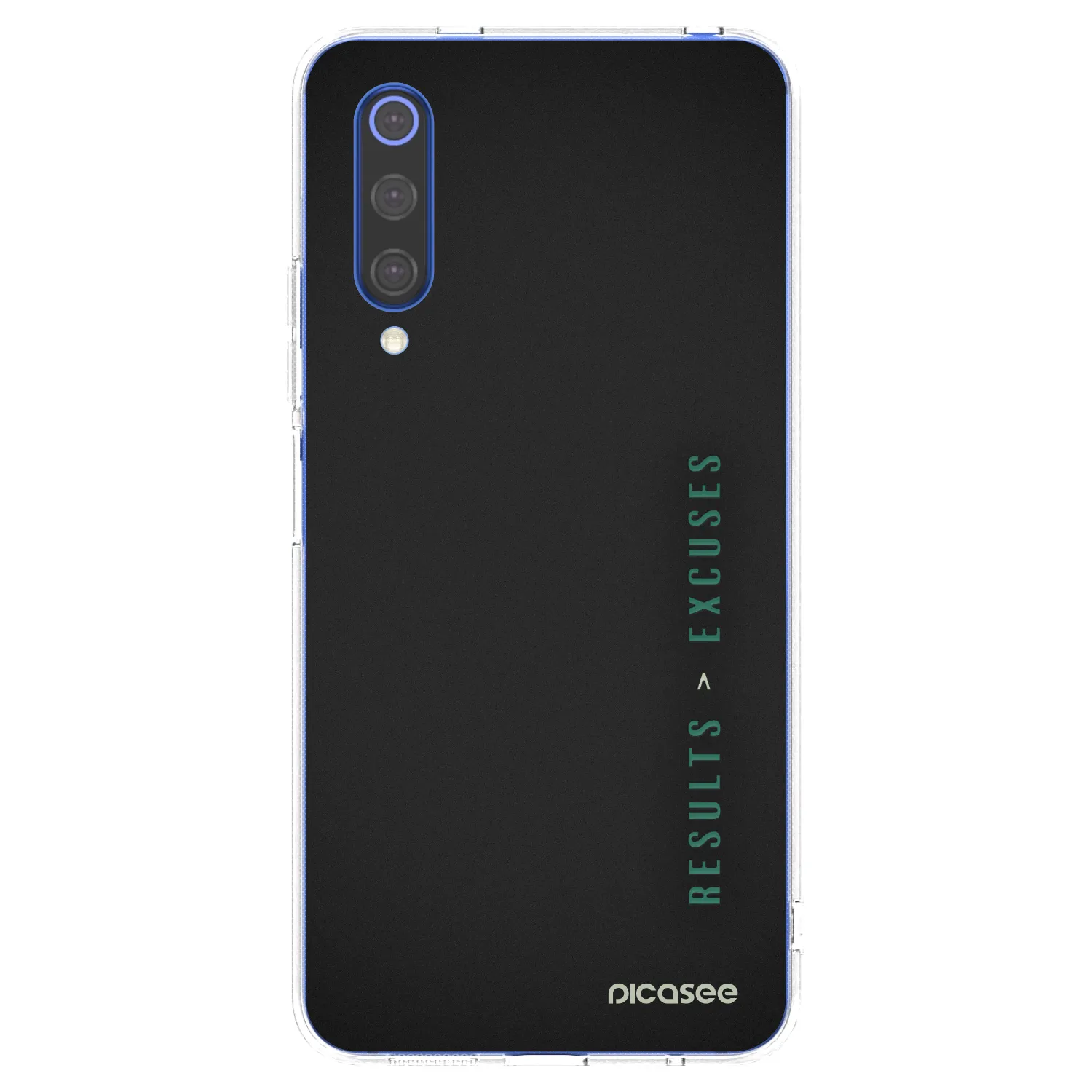 Picasee silikonska prozirna maskica za Xiaomi Mi 9 SE - Results x Excuses