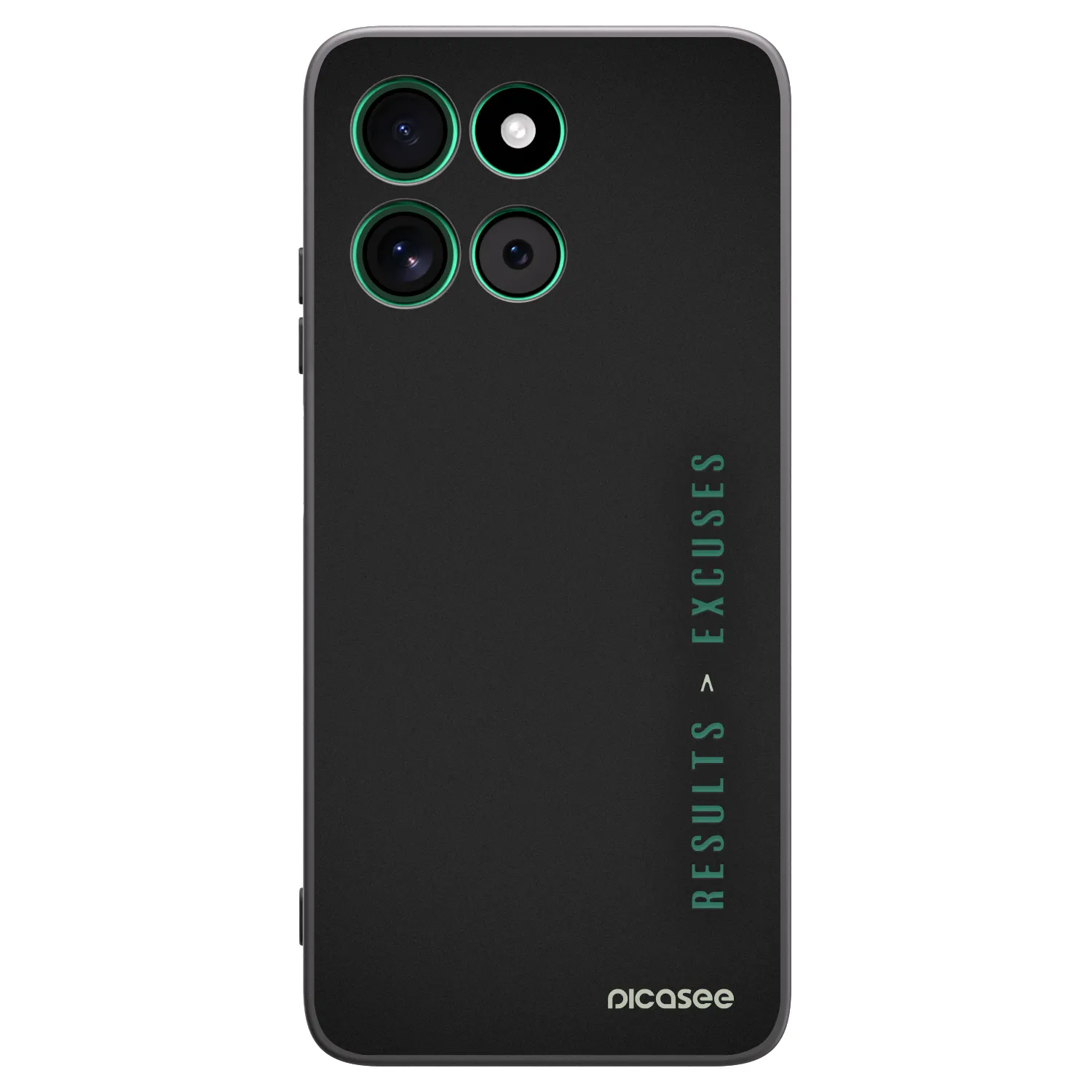 Picasee crna silikonska maskica za Motorola Moto G57 Power - Results x Excuses