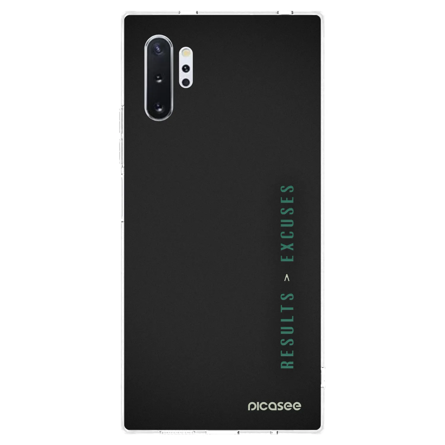 Picasee silikonska prozirna maskica za Samsung Galaxy Note 10+ N975F - Results x Excuses