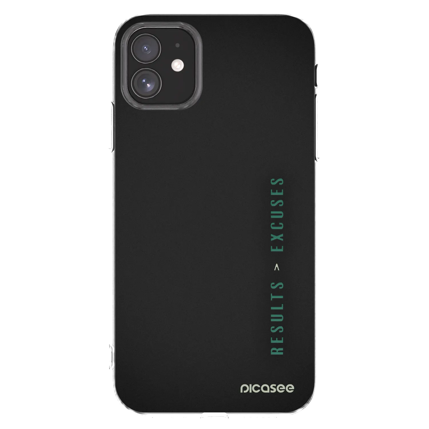 Picasee silikonska prozirna maskica za Apple iPhone 11 - Results x Excuses
