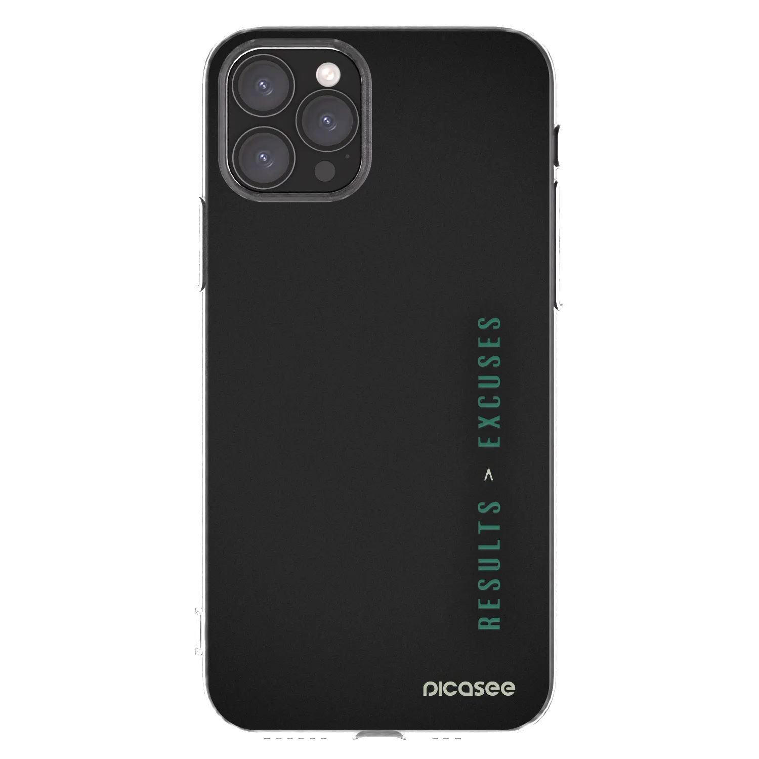Picasee silikonska prozirna maskica za Apple iPhone 11 Pro - Results x Excuses
