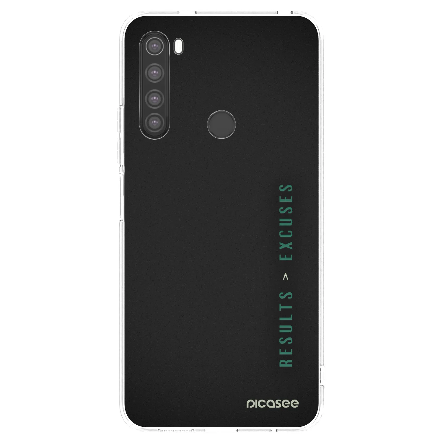 Picasee silikonska prozirna maskica za Xiaomi Redmi Note 8 - Results x Excuses