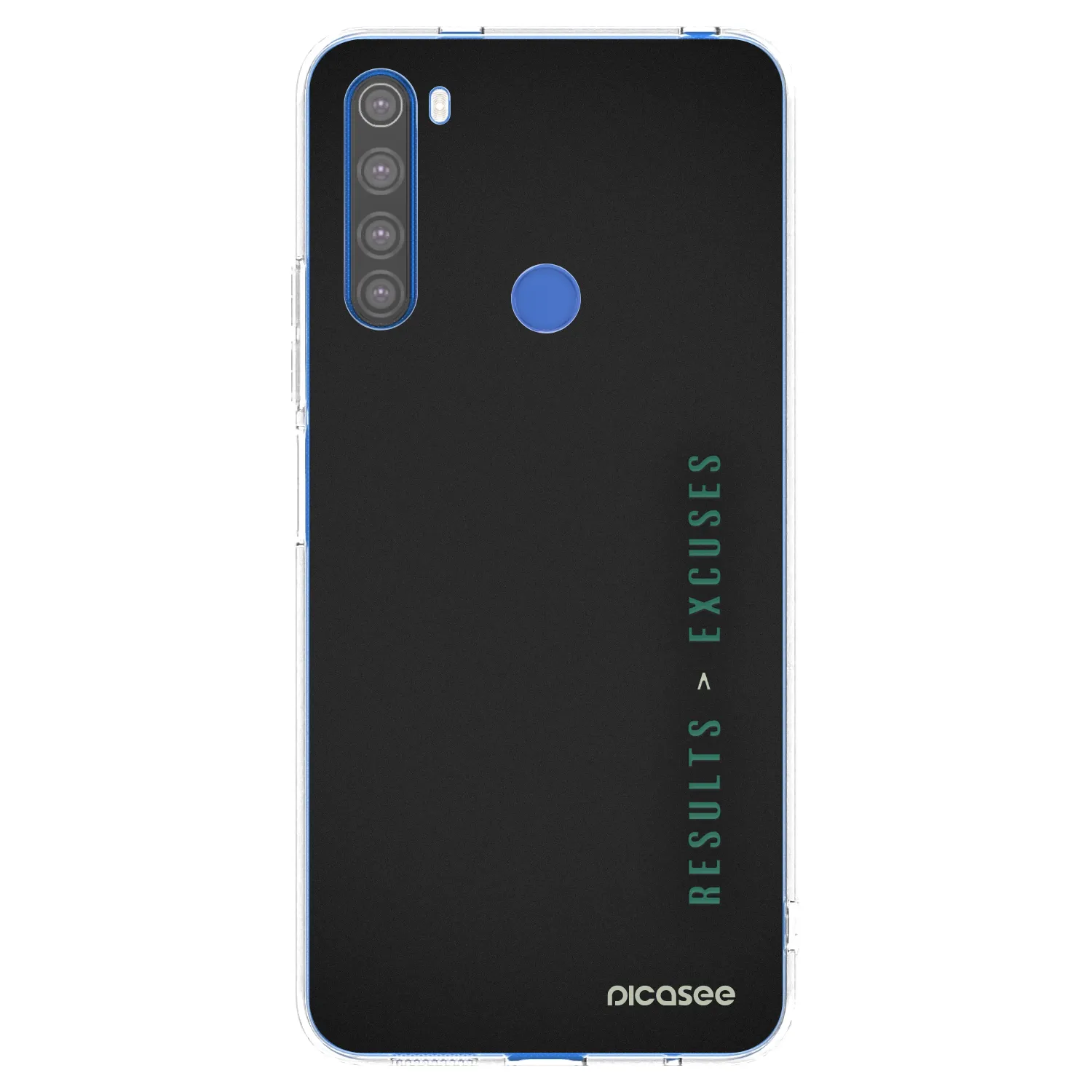 Picasee silikonska prozirna maskica za Xiaomi Redmi Note 8T - Results x Excuses