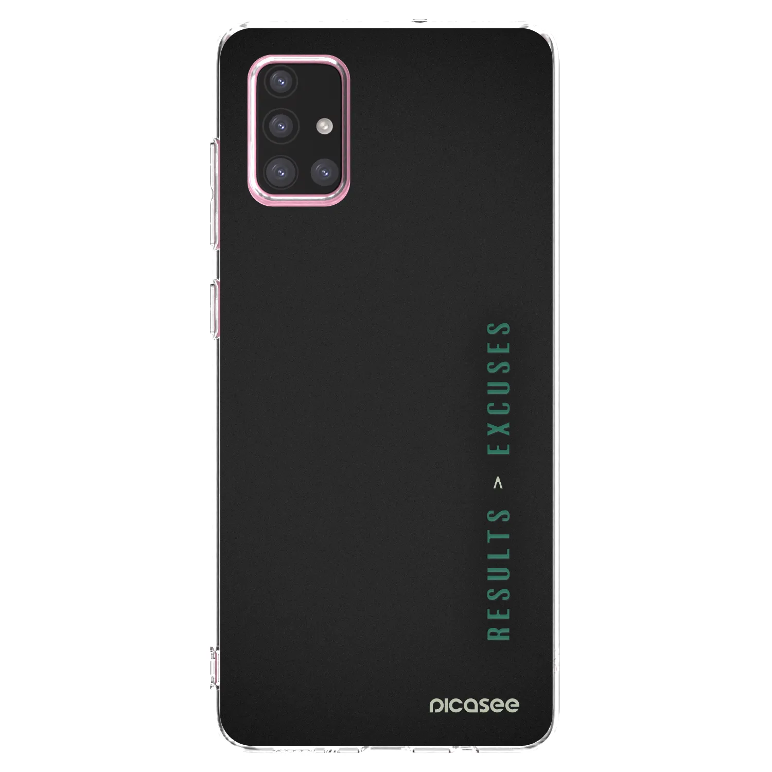 Picasee silikonska prozirna maskica za Samsung Galaxy A71 A715F - Results x Excuses