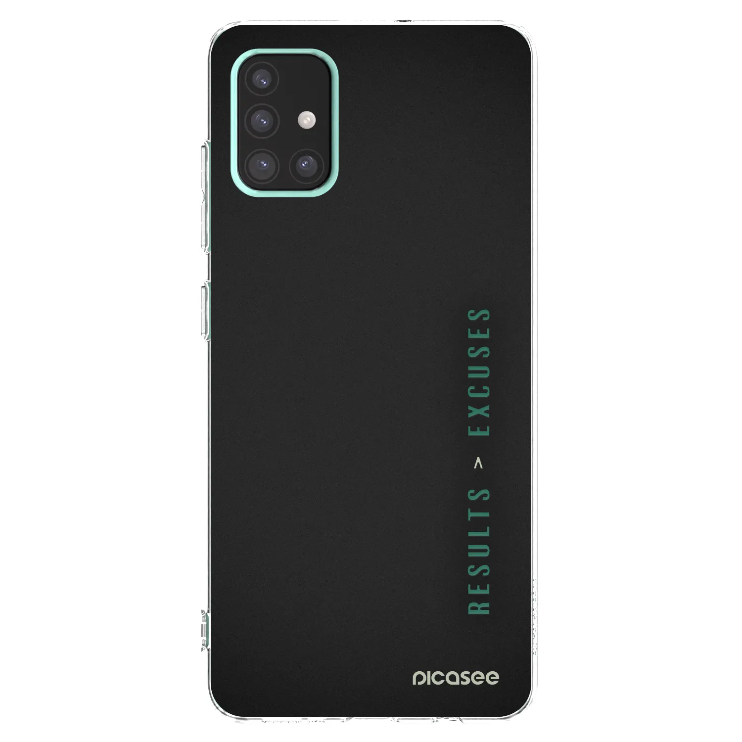 Picasee silikonska prozirna maskica za Samsung Galaxy A51 A515F - Results x Excuses