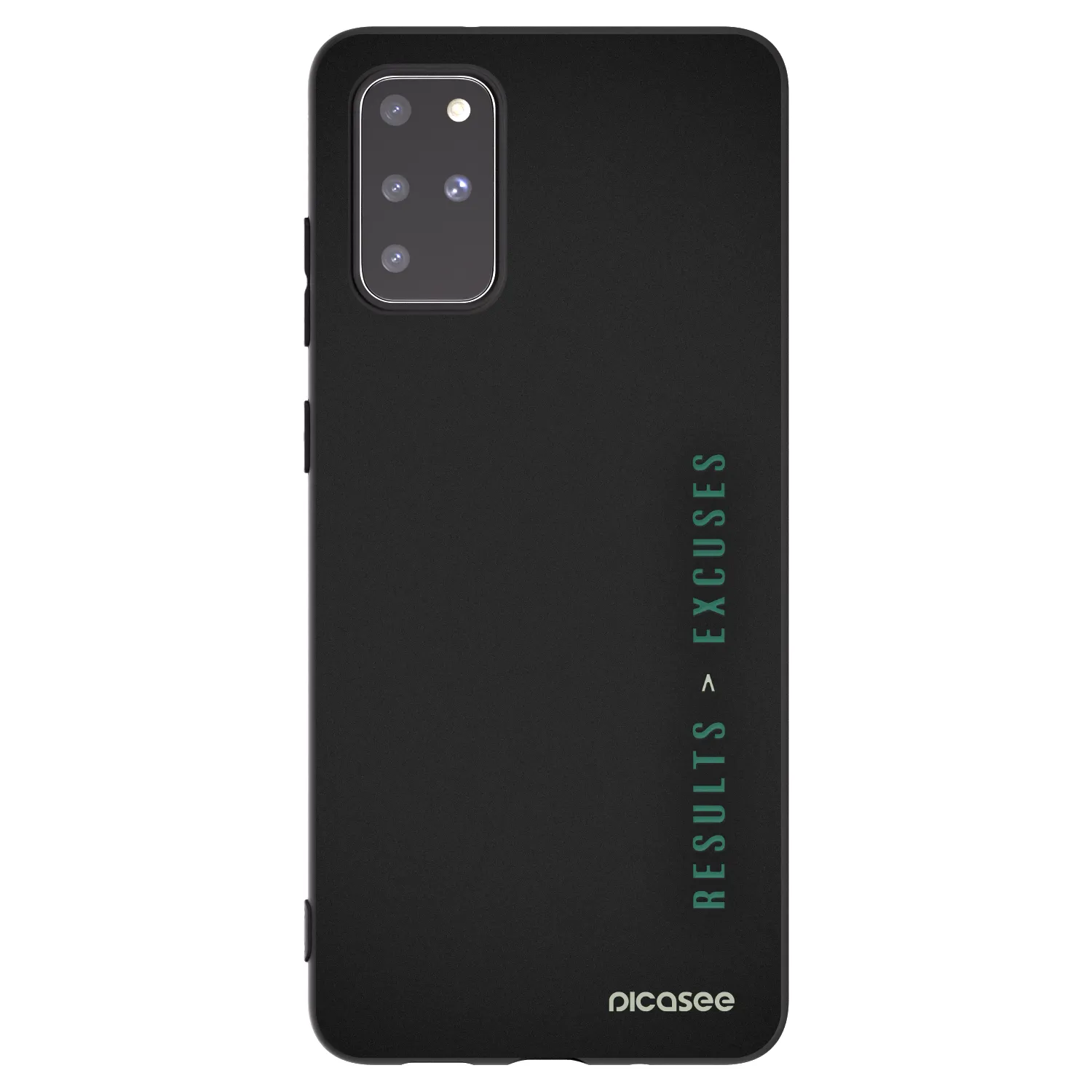 Picasee crna silikonska maskica za Samsung Galaxy S20+ G985F - Results x Excuses