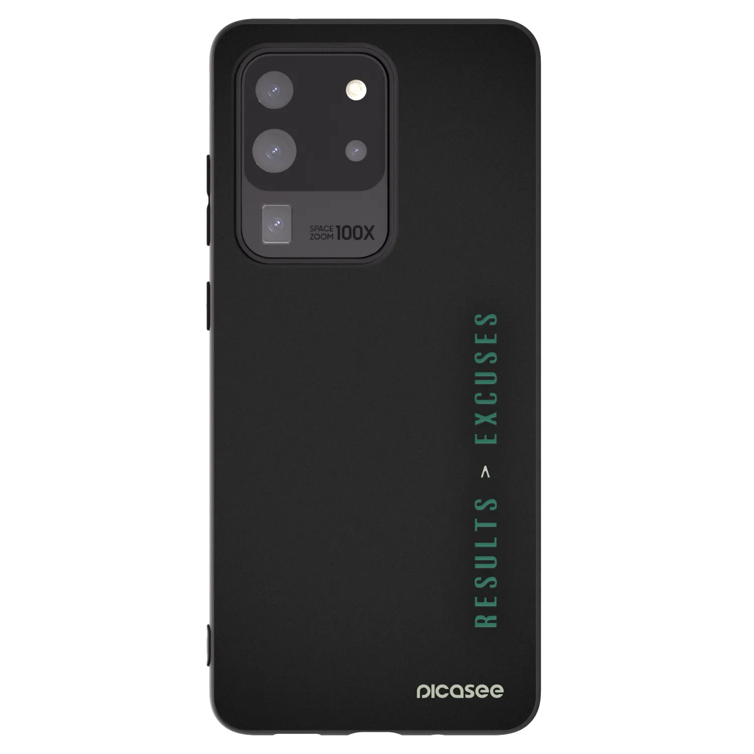 Picasee crna silikonska maskica za Samsung Galaxy S20 Ultra 5G G988F - Results x Excuses