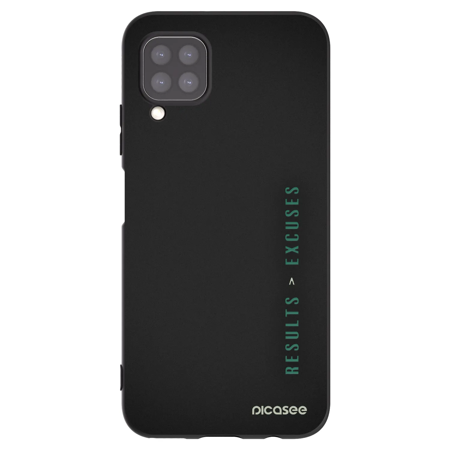 Picasee crna silikonska maskica za Huawei P40 Lite - Results x Excuses
