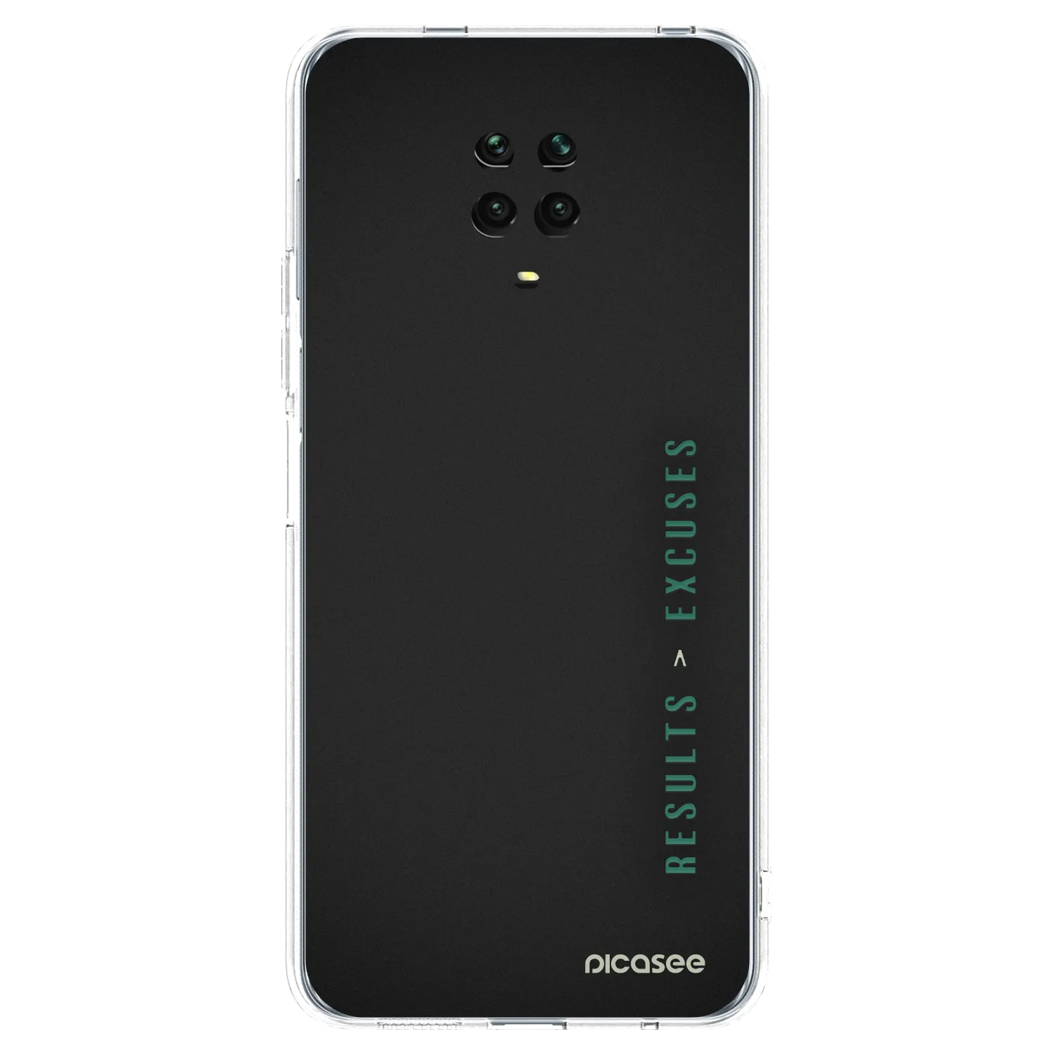 Picasee silikonska prozirna maskica za Xiaomi Redmi Note 9 Pro - Results x Excuses