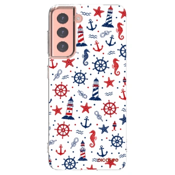 Picasee silikonska prozirna maskica za Samsung Galaxy S21 5G G991B - Sailor Vibes
