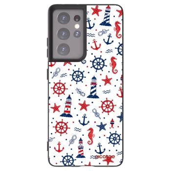 Picasee crna silikonska maskica za Samsung Galaxy S21 Ultra 5G G998B - Sailor Vibes