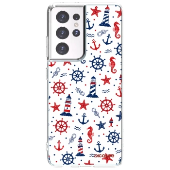 Picasee silikonska prozirna maskica za Samsung Galaxy S21 Ultra 5G G998B - Sailor Vibes