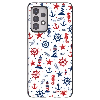 Picasee crna silikonska maskica za Samsung Galaxy A52 5G A525F - Sailor Vibes
