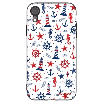Picasee crna silikonska maskica za Apple iPhone XR - Sailor Vibes