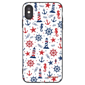 Picasee crna silikonska maskica za Apple iPhone XS Max - Sailor Vibes