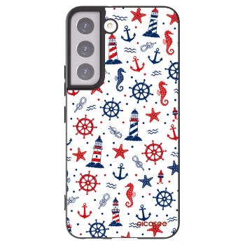 Picasee crna silikonska maskica za Samsung Galaxy S22 5G - Sailor Vibes