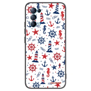 Picasee crna silikonska maskica za OPPO Reno 5 5G - Sailor Vibes