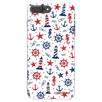 Picasee silikonska prozirna maskica za Apple iPhone 8 Plus - Sailor Vibes