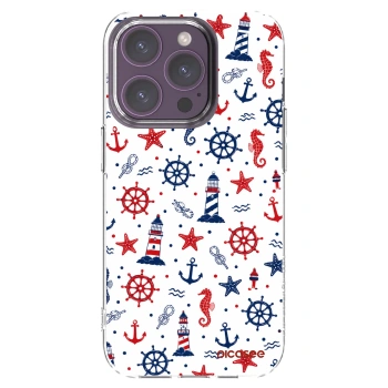 Picasee silikonska prozirna maskica za Apple iPhone 14 Pro - Sailor Vibes