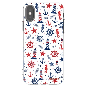 Picasee silikonska prozirna maskica za Apple iPhone X/XS - Sailor Vibes