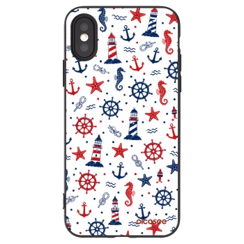 Picasee crna silikonska maskica za Apple iPhone X/XS - Sailor Vibes