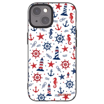 Picasee crna silikonska maskica za Apple iPhone 15 - Sailor Vibes