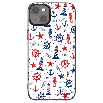 Picasee crna silikonska maskica za Apple iPhone 15 Plus - Sailor Vibes