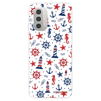 Picasee silikonska prozirna maskica za Motorola Moto G51 - Sailor Vibes