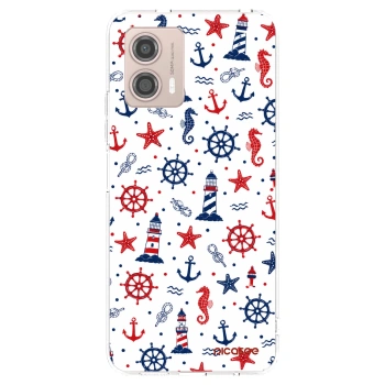Picasee silikonska prozirna maskica za Motorola Moto G53 5G - Sailor Vibes
