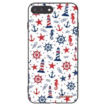 Picasee crna silikonska maskica za Apple iPhone 7 Plus - Sailor Vibes