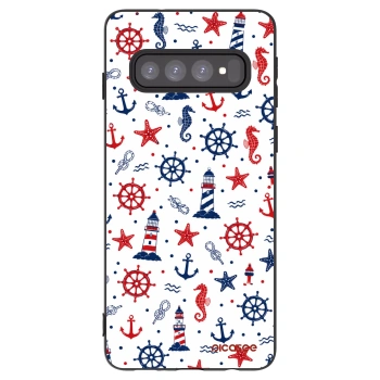Picasee crna silikonska maskica za Samsung Galaxy S10 G973 - Sailor Vibes