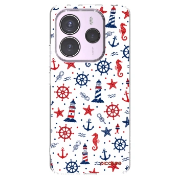 Picasee silikonska prozirna maskica za Xiaomi Redmi Note 14 5G - Sailor Vibes