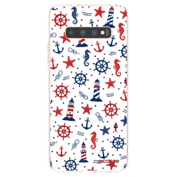 Picasee silikonska prozirna maskica za Samsung Galaxy S10 Plus G975 - Sailor Vibes